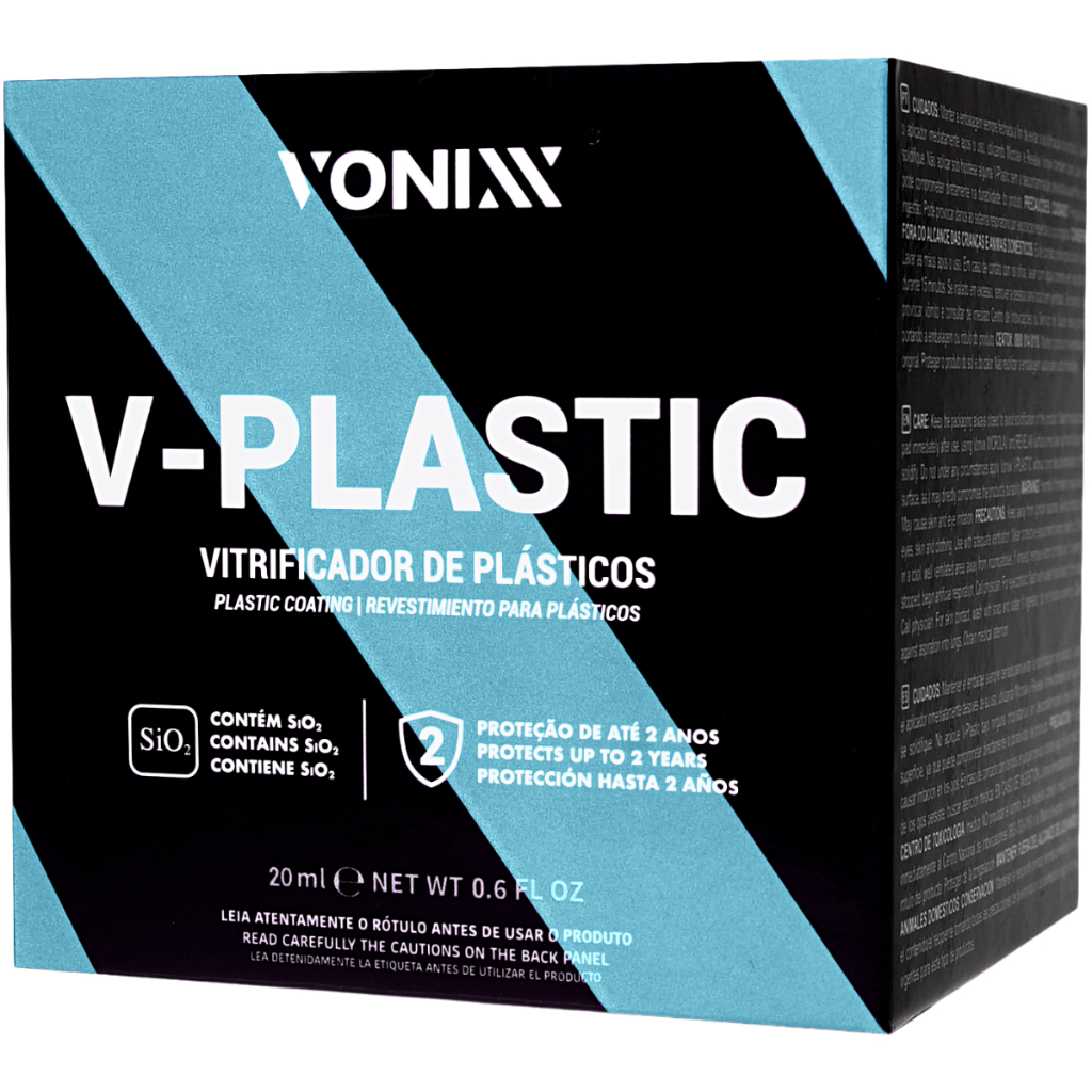 V-Plastic Vitrificador Semipermanente para Plásticos Renova e Protege 20ml Vonixx em Oferta na Shopee