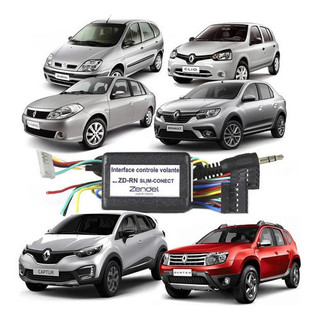 Interface Comando De Som Volante Linha Rn Renault Sandero Logan Duster Kwid Clio Megane Zendel