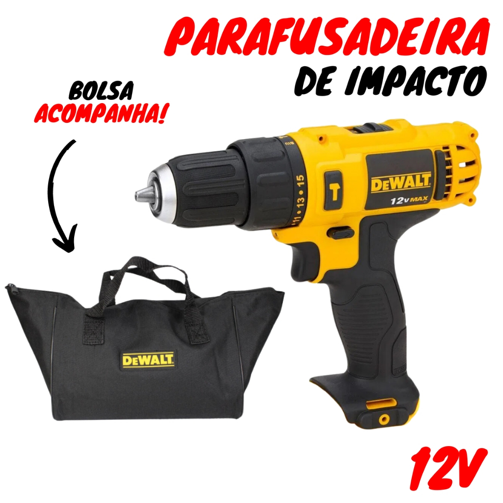Parafusadeira 12v De Impacto (DCD716B) Original Dewalt