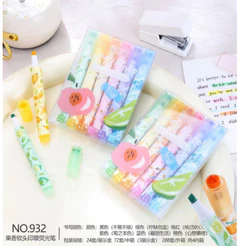 Kit 6 Marca Textos Com Cheirinho de Fruta / Carimbo