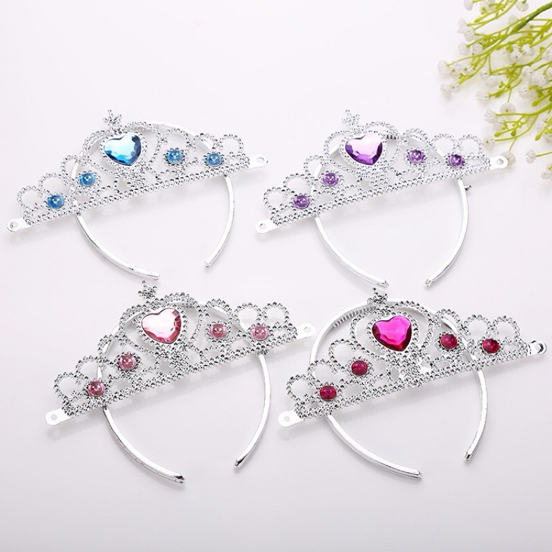 tiara feminina de princesa / coroa de plástico em Oferta na Shopee
