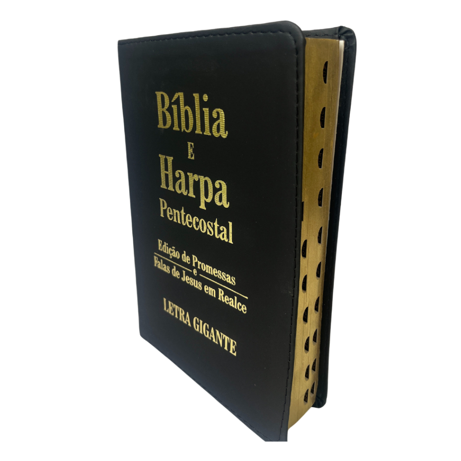 Bíblia Sagrada letra gigante, luxo, com indice e marcao de paginas, douracao lateral