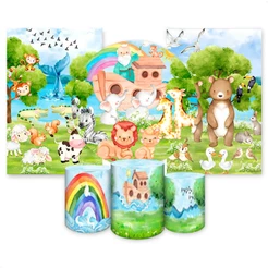 Capas Painel Sublimados para Festa Tema Arca de Noe