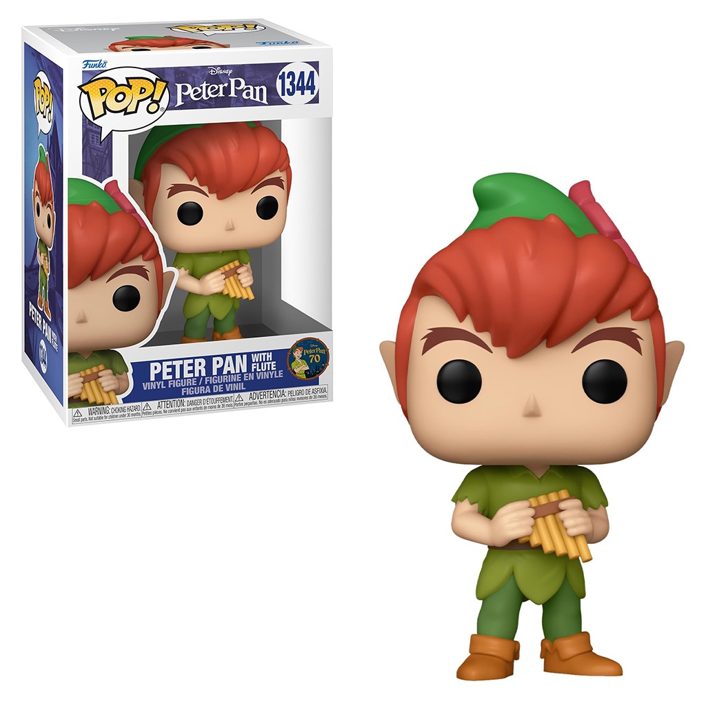 FUNKO POP DISNEY PETER PAN 70TH - PETER PAN WITH FLUTE 1344 NOVO ORIGINAL em Oferta na Shopee
