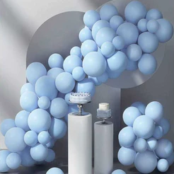 50~250 Balão Bexiga Nº8 AZUL CANDY Cores Pasteis(CHOCO)