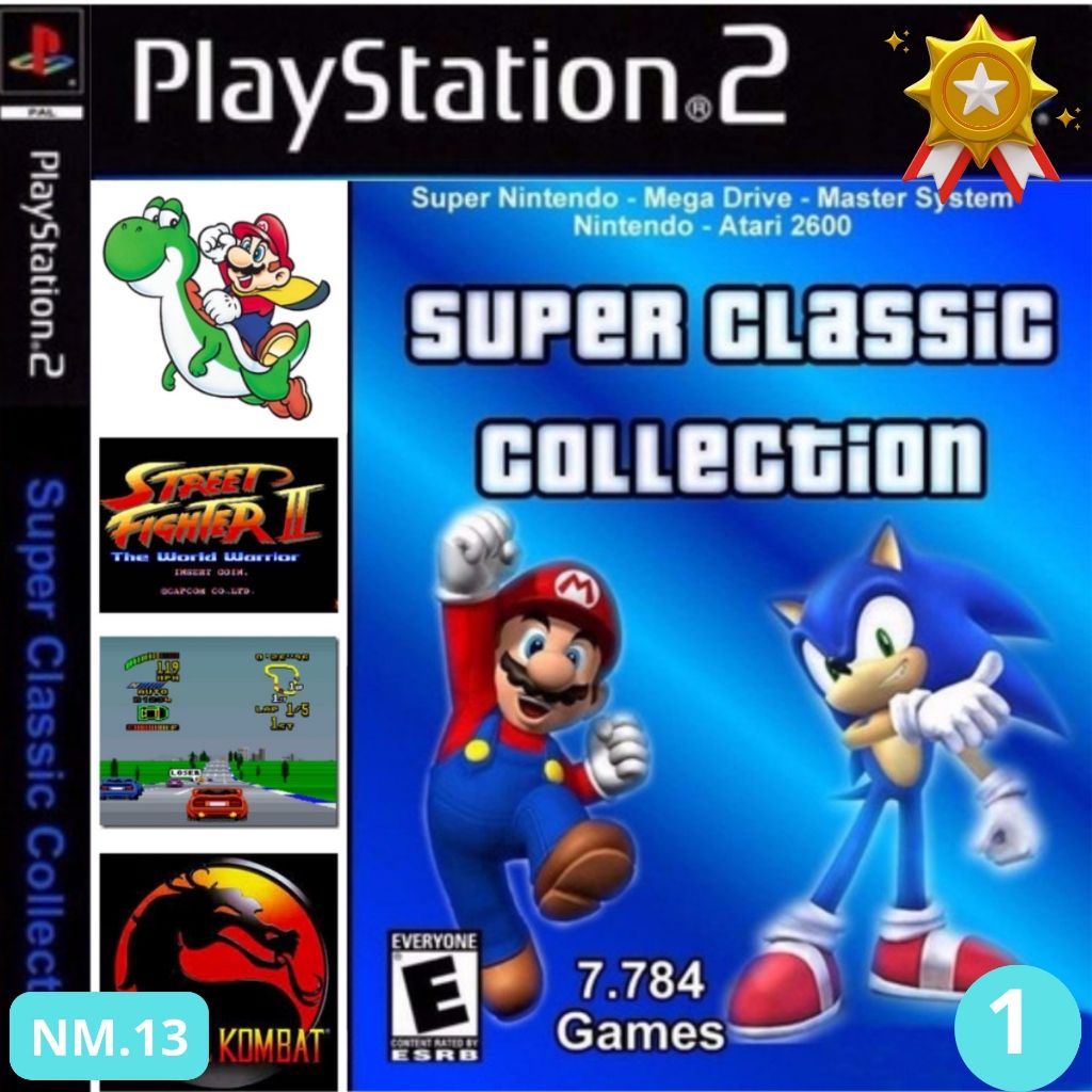 Jogo Super Classicos Mario E Outros PS2 Playstation 2 Mídia De Altissíma Qualidade Oferta Imperdível UP!!!