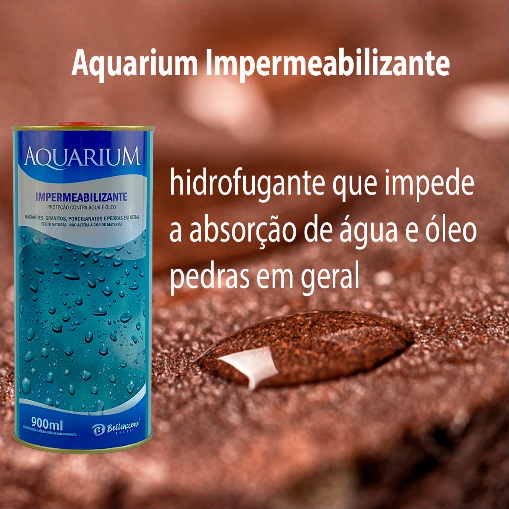 Hidrofugante Bellinzoni Aquarium | Impermeabiliza Mármore Granitos Ceramicas e Pedras 500ml | 900ml · foto 2