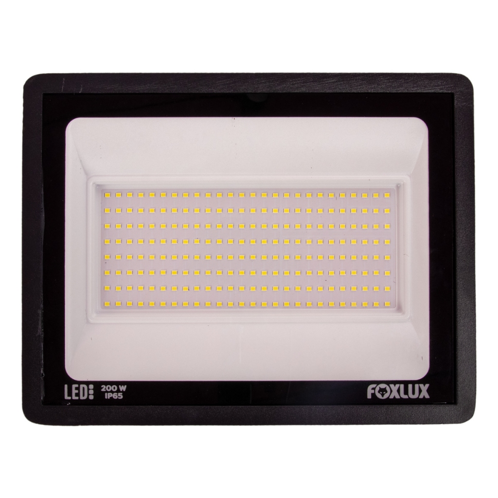 Refletor LED 200W Bivolt Luz Branca 6.500K Foxlux em Oferta na Shopee