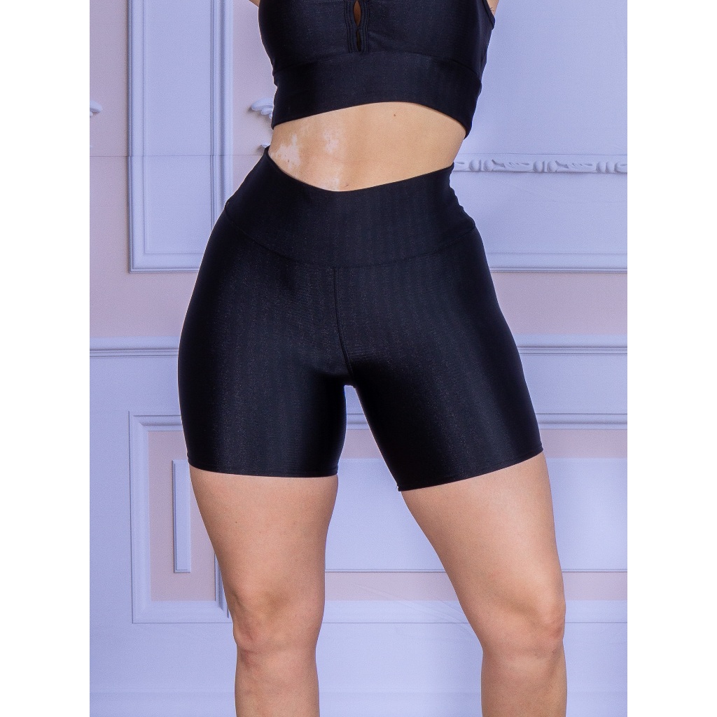 Shorts de Academia Cirre 3D Zero Transparencia Confortavel