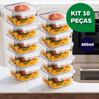 Kit 5 potes de marmita 400ml tampavam trava