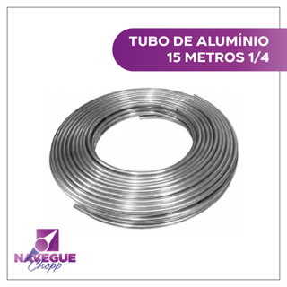 Serpentina de Alumínio Maleável 15 Metros 3/8 - Ideal para Choperia e Aquecedores em Oferta na Shopee