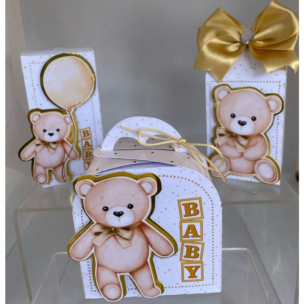 Kit festa Revelação / lembrancinha ursinho / Personalizados/urso / Lembrancinhas / Festa Infantil / Aniversário