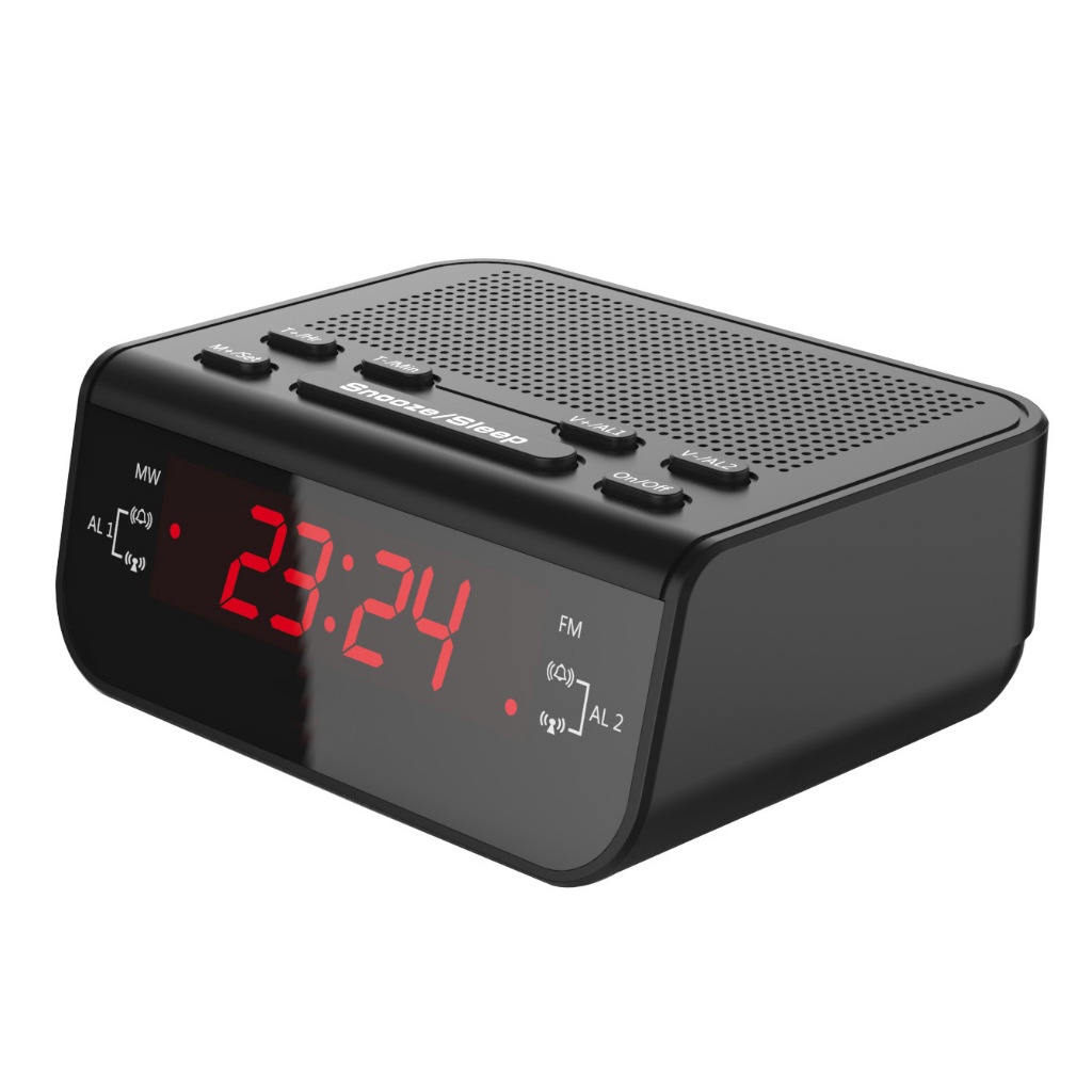 Radio Relógio Digital De Mesa Com Alarme 110/220v