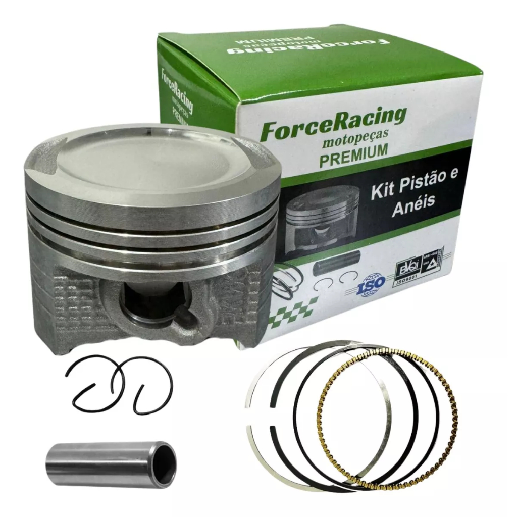 Kit Pistão C/ Anél Fan 125 2009 Diante 0.25 0.50 0.75 1.00 em Oferta na Shopee