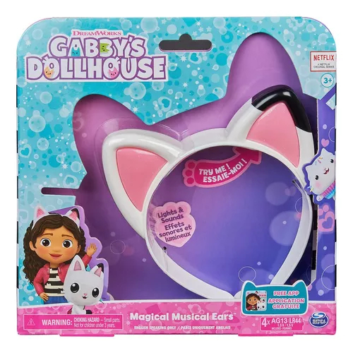 Tiara Gabbys Dollhouse Orelhas Musicais Mágicas - Sunny 3064 - Mom & Baby