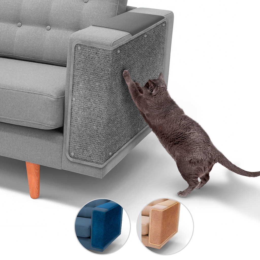 Protetor De Sofá E Arranhador Para Gatos Par - C/suporte