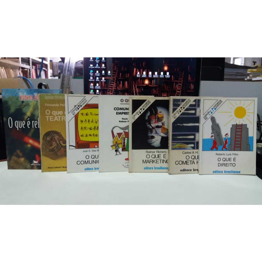 LEIA A DESCRIÇÃO - KIT - 7 LIVROS COLEÇÃO PRIMEIROS PASSOS - VOLS 27, 62, 67, 79, 157, 297 E O QUE É RELIGIÃO - DIVERSOS