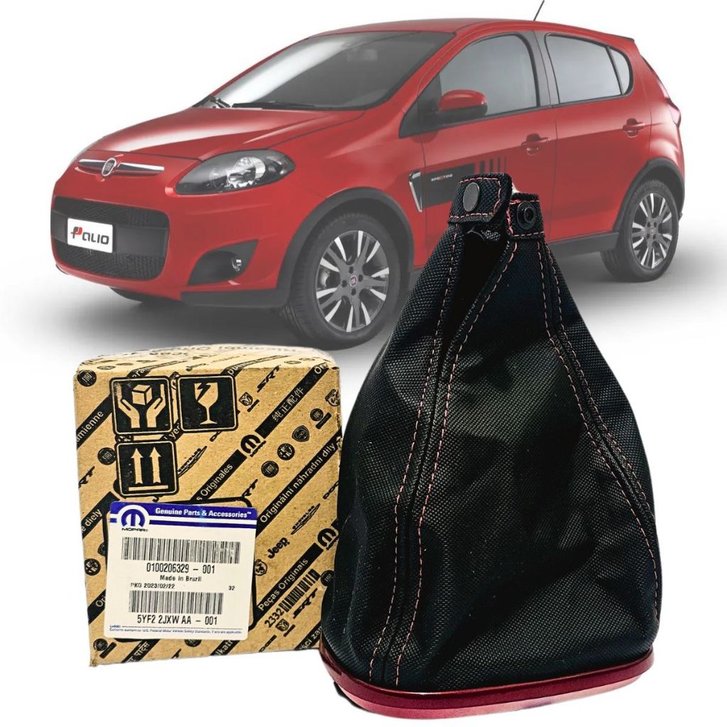 Coifa da Manopla de Cambio Fiat Palio Sporting 2012 2013 2014 2015 2016 Original com base e Travas