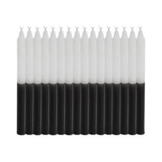 1 Kg Vela Palito Bicolor Branca/Preta 18cm em Oferta na Shopee