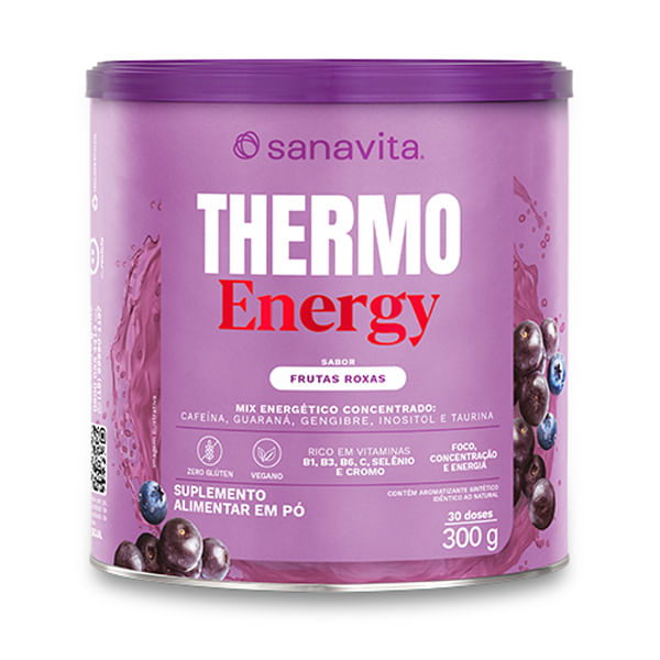 Thermo Energy Sanavita Termogênico Frutas Roxas 300g Energia