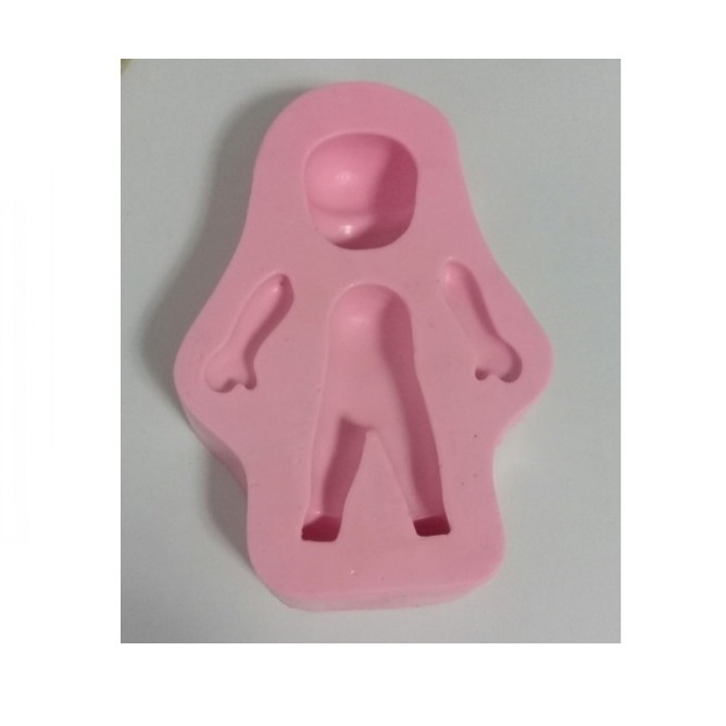 Molde de Silicone Corpinho Universal para Biscuit e Confeitaria