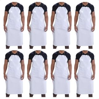 Kit 10 Avental Pvc Forrado Ilhós Impermeável Açougue Frigorífico Cozinha Peixaria Padaria Pintura em Oferta na Shopee