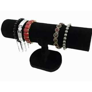 Expositor de Pulseira Bracelete e Relógios Organizador Simples Veludo Preto em Oferta na Shopee