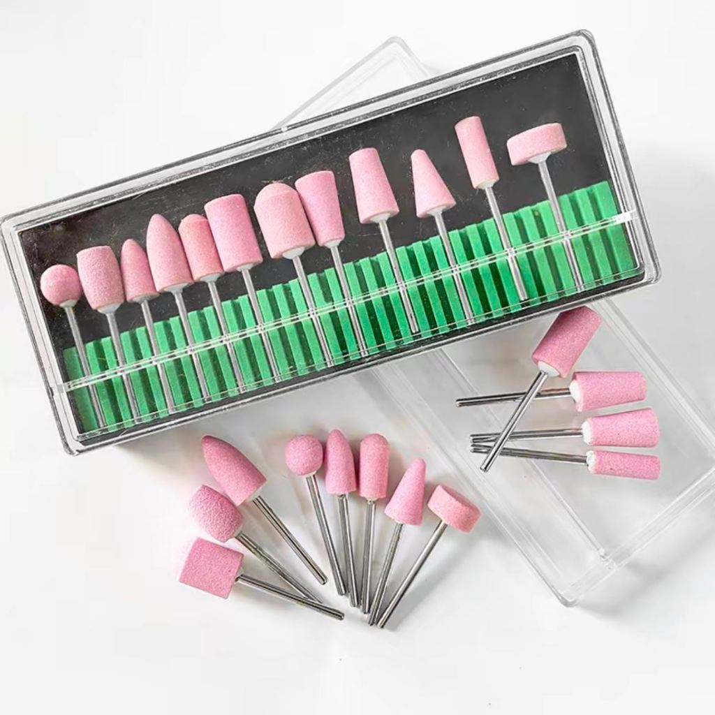 Kit 12 Brocas Polidoras de Unhas p/ Lixadeira Manicure Nail Drill em Oferta na Shopee
