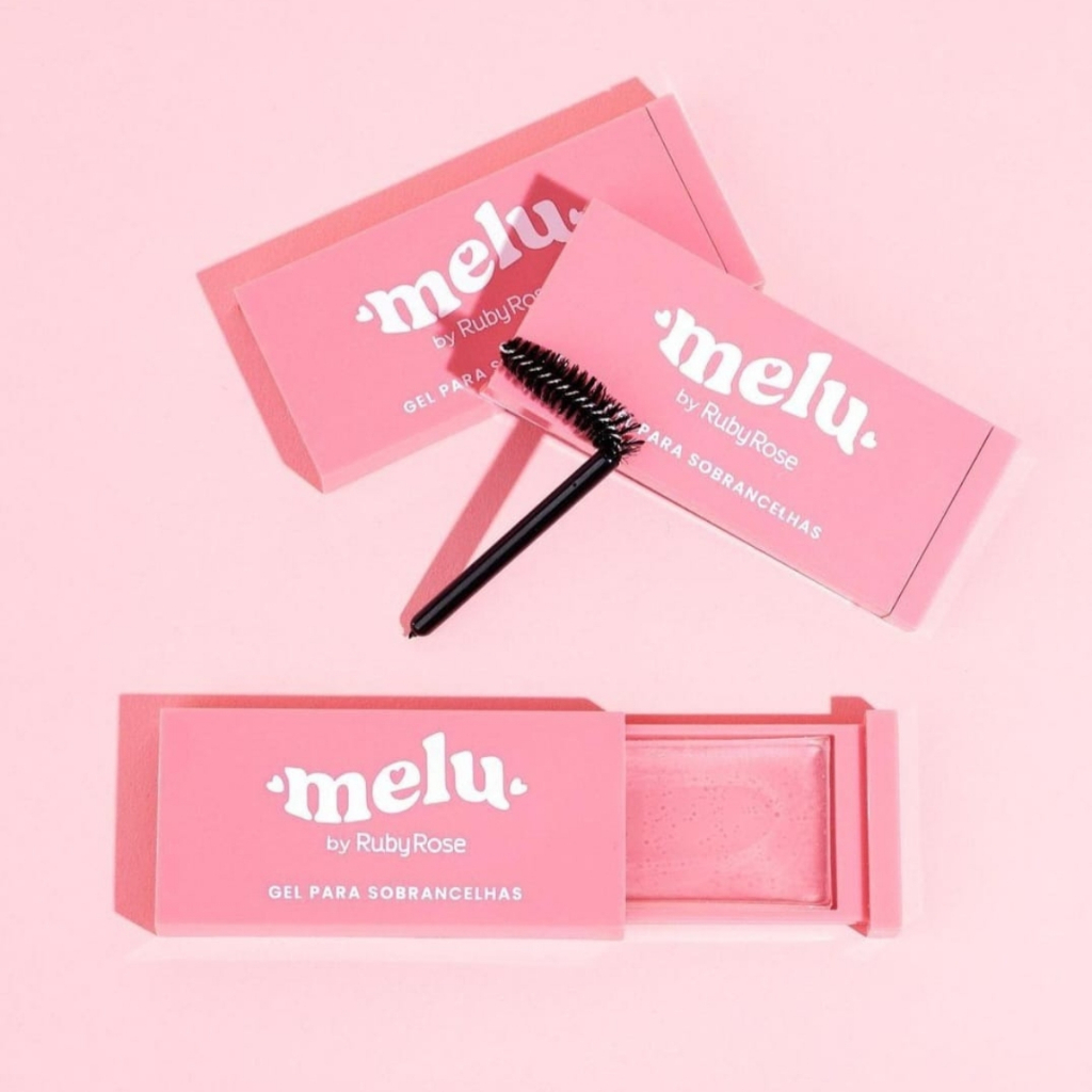 Gel de Sobrancelha Melu Ruby Rose Incolor Sobrancelha Gel Para Cílios Corretivo Volumizador Full Brow