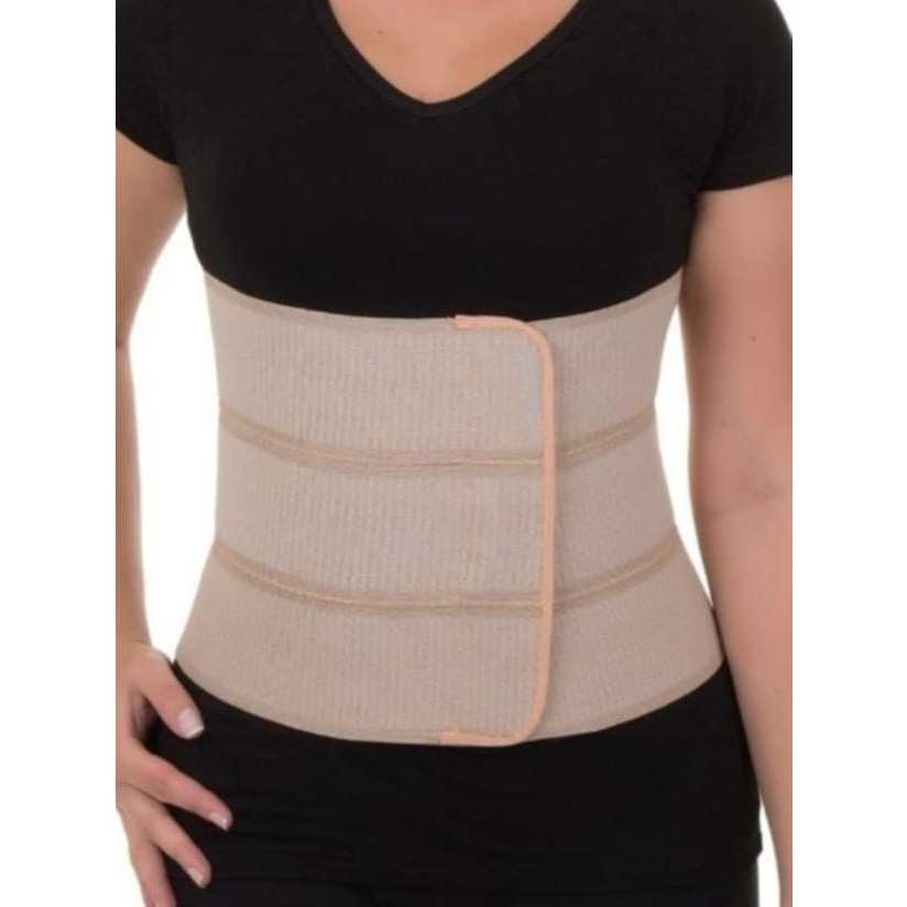 Cinta Abdominal Pós Cirúrgica 3 Gomos Toque Suave Tamanho PMG 90cm