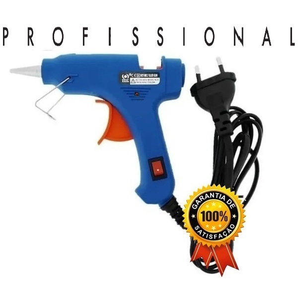 Pistola De Cola Quente 30w On Off bico fino BIVOLT