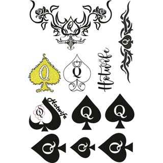TATUAGEM TEMPORÁRIA DAMA DE ESPADA HOTWIFE QUEEN CUCKOLD Hot Wife em Oferta na Shopee