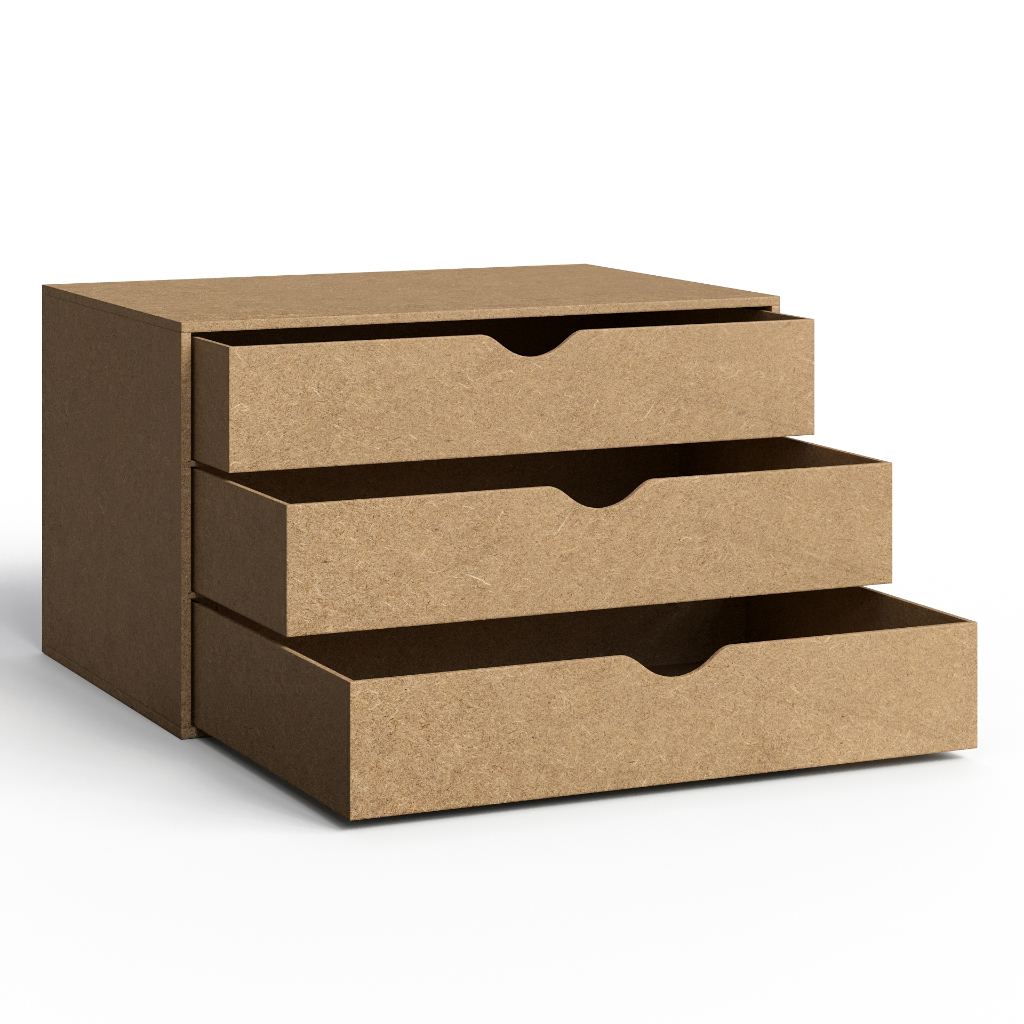 Cômoda de Mesa Gaveta Organizadora Para Escritório Folha A4 Documentos 3 Gavetas em Oferta na Shopee