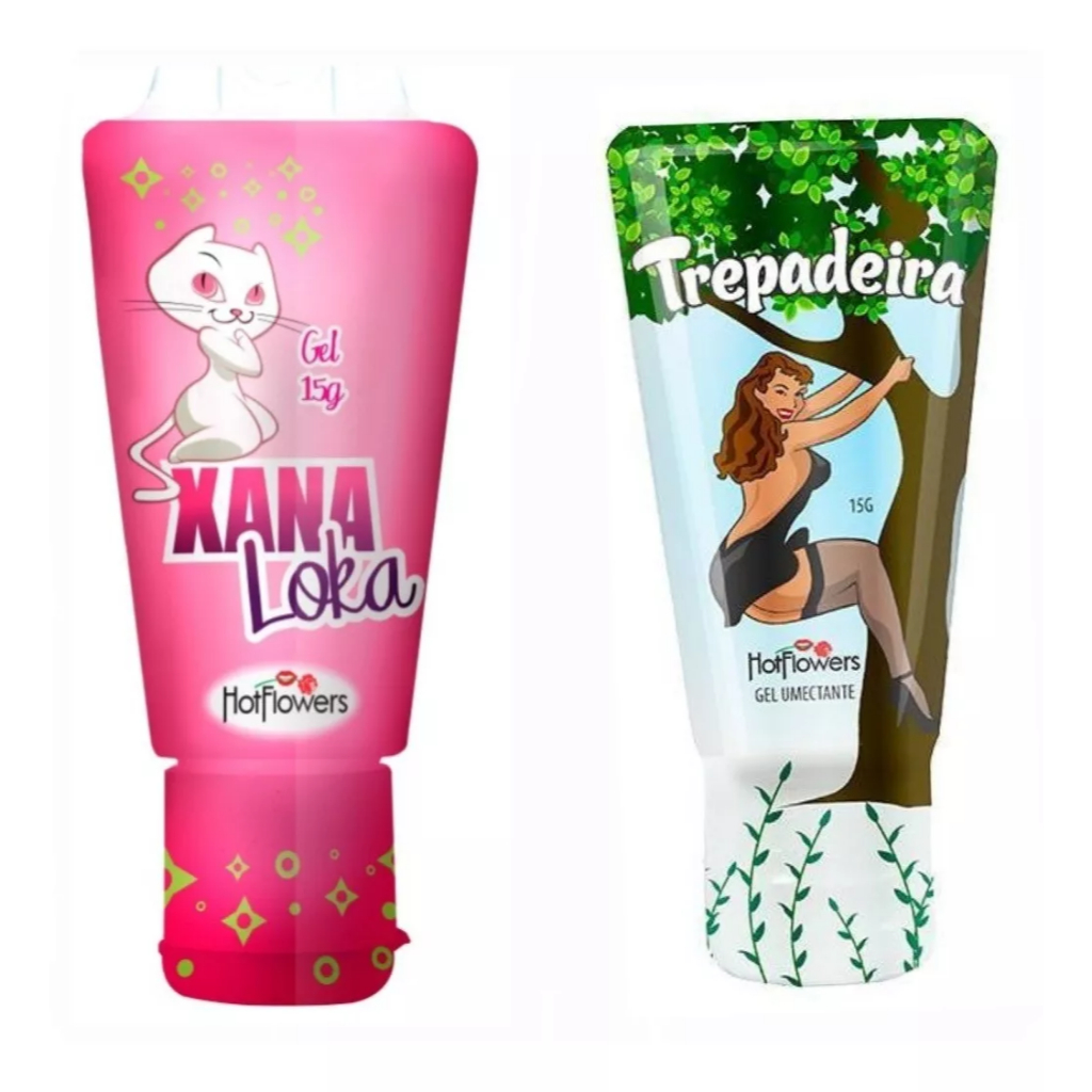 2 Gel Lubrificante Feminino Xana Loka 15g +trepadeira em Oferta na Shopee