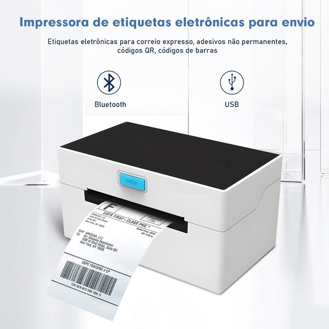 COIBEU Impressora Térmica Etiquetas de Envios Transportadora USB e bluetooth Papel "6 "4 "3 "2