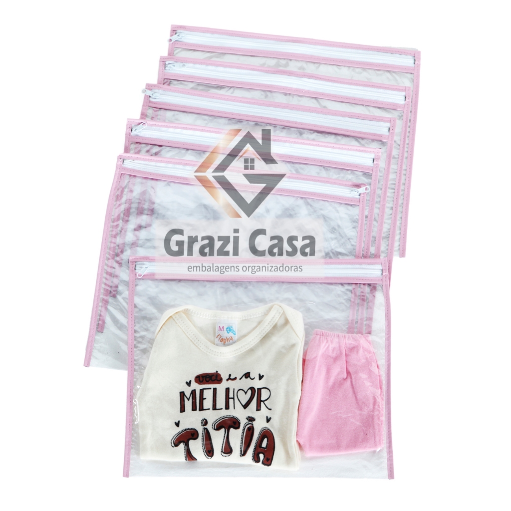 Kit 03 Saquinhos Maternidade  Bebê, multiuso, Organizador com zíper.