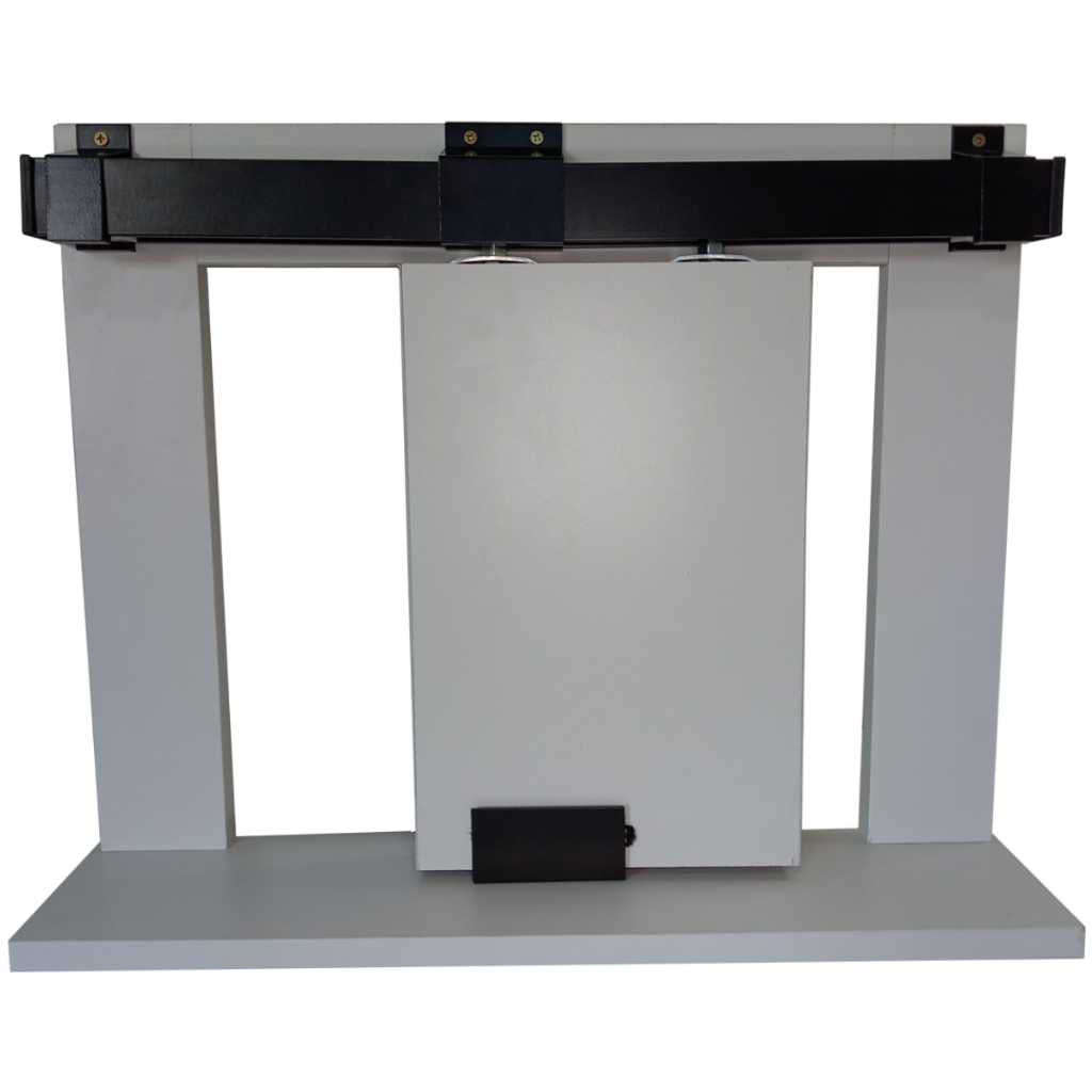 Kit Prático para Porta de Correr até 80cm Trilho Preto - 1,60m + 1 Par de Concha em Oferta na Shopee