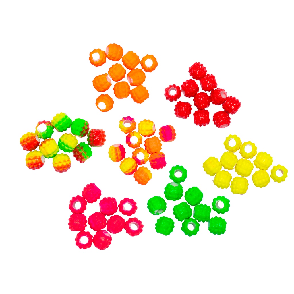 Isca Miçanga para Pesca abacaxi Neon - 100 Unidades