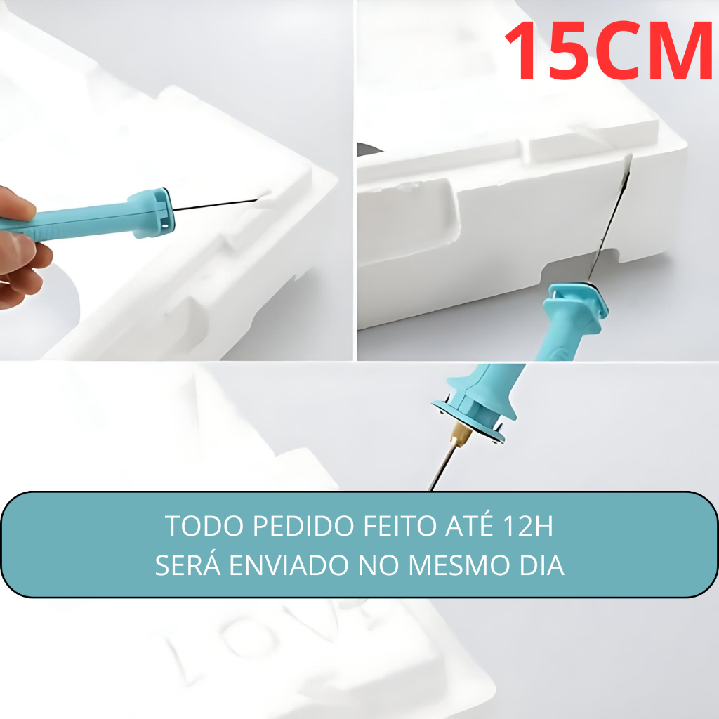 Cortador De Isopor E Espuma Elétrico Lamina Acetato Vonder 15cm em Oferta na Shopee