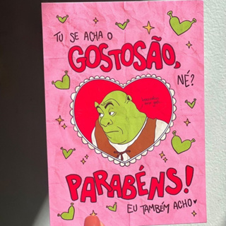 Cartão Hippie Sherek Gostosão em Oferta na Shopee