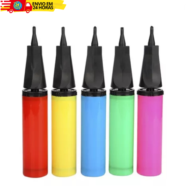 Bomba Manual para Inflar Encher Balão Bexiga em Oferta na Shopee