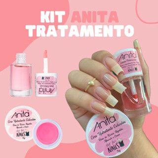 Kit Sérum Fortalecedor + Cera Hidratante Cutículas Anita Kit Tratamento