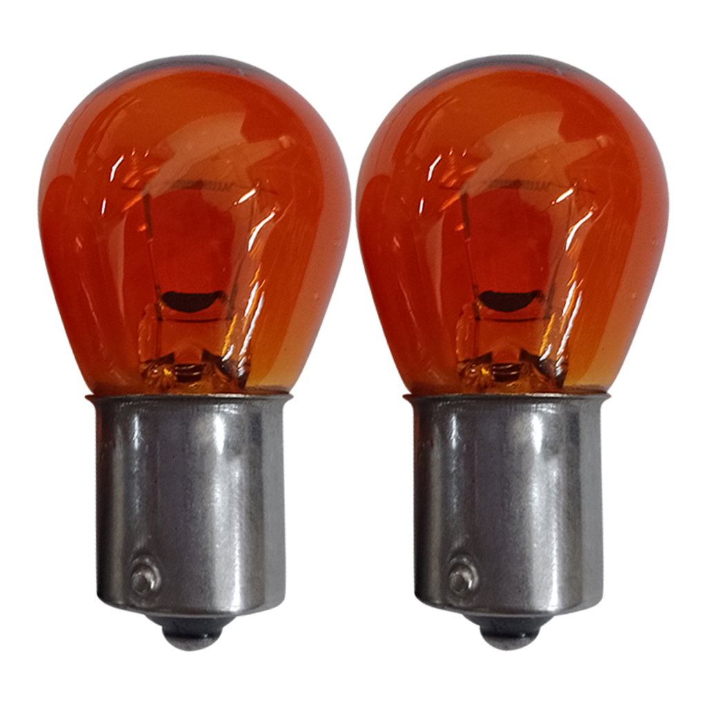 Lampada Sinalização Comum Simples 1141 Clear 1 Polos P21w 24v Ambar