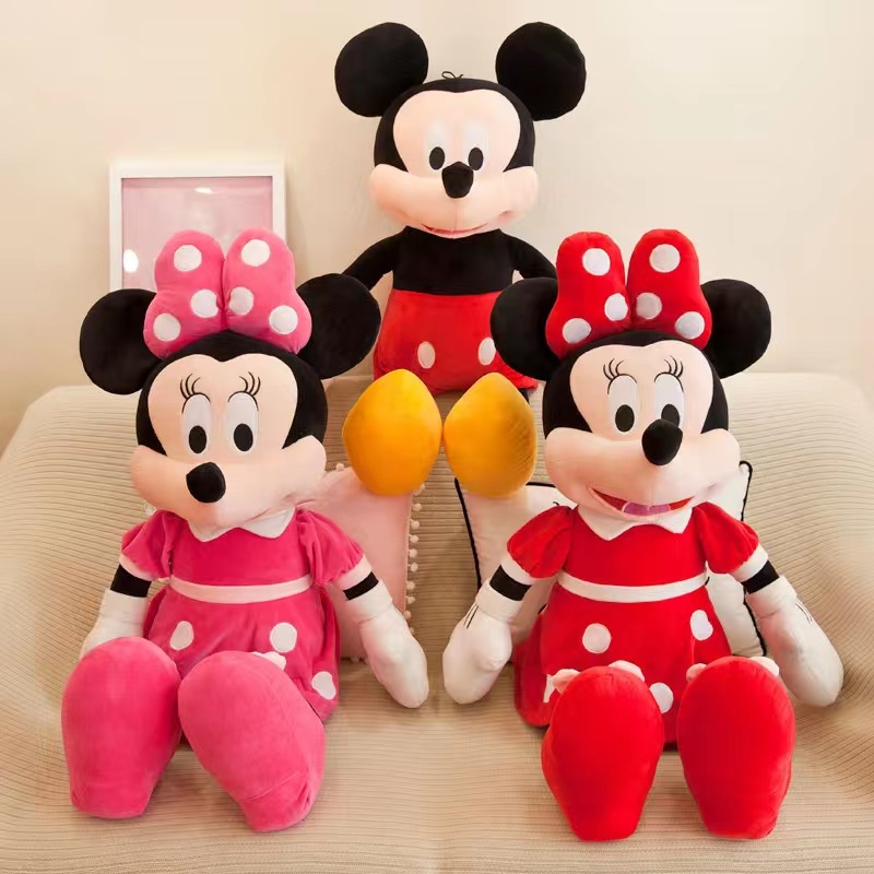 Pelúcia Mickey e Minnie Vermelha e Rosa, Pluto, Donald, Margarina e Pateta - Pronta Entrega