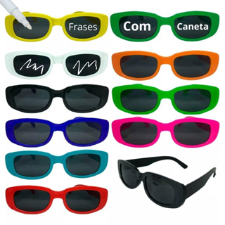 Kit 10 Óculos Festas Retro Sortido Tik Tok + Caneta Giz Branco em Oferta na Shopee