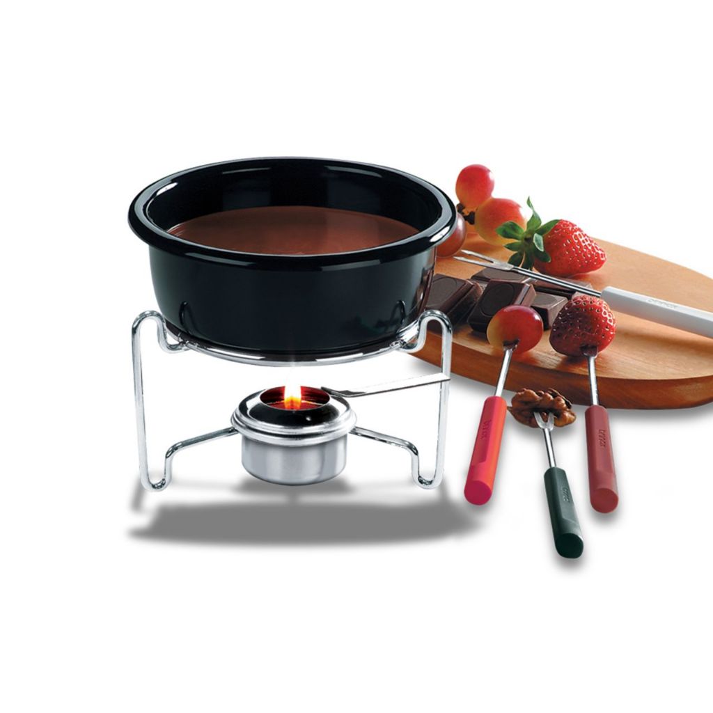 Conjunto Para Fondue Brinox Fondue & Petiscos 7 Peças Preto em Oferta na Shopee