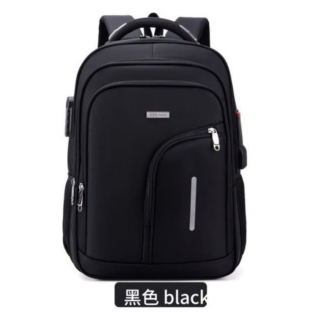 Mochila ACO Masculina Feminina Semi Impermeável Notebook Reforçada Resistente Antifurto Cadeado Saída USB/Fone em Oferta na Shopee