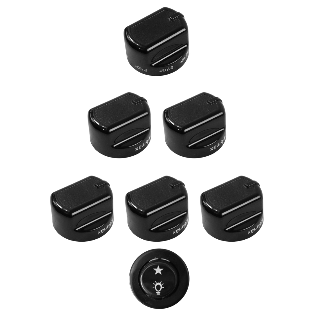 Kit 6 Botões + Interruptor Acendimento Fogão Dako Supreme