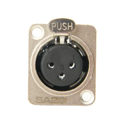 Plug Xlr Painel Fêmea Santo Angelo Canon Sa2x