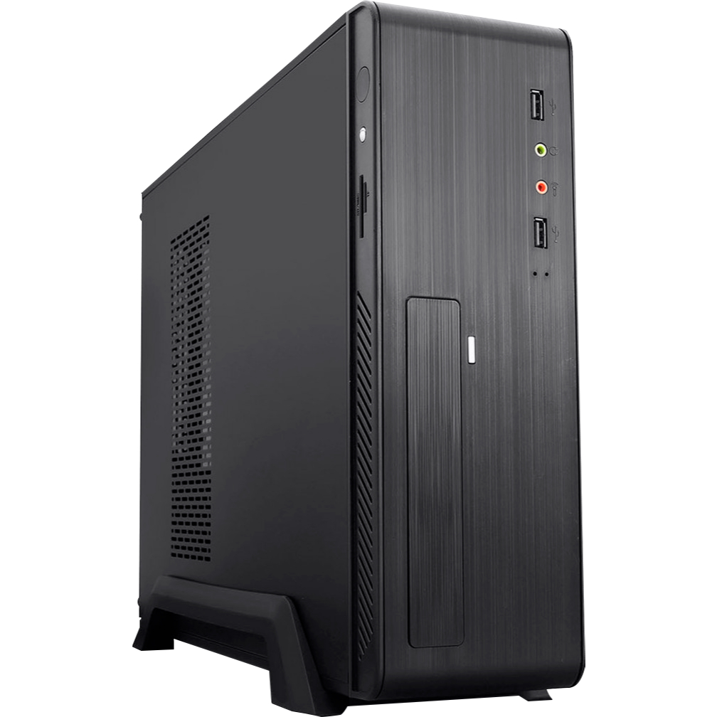 Gabinete Case Office Work Trabalho em Escritório Aço Escovado USB P2 com Stand